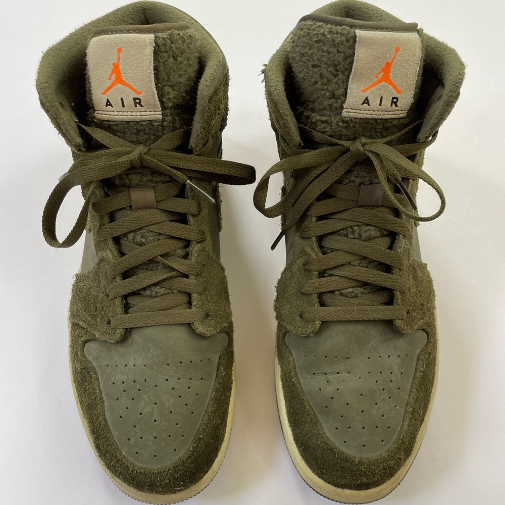 Jordan 1 Mid Olive Canvas 2018